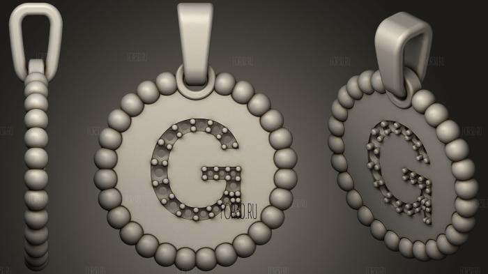 Pendant With Letter G74
