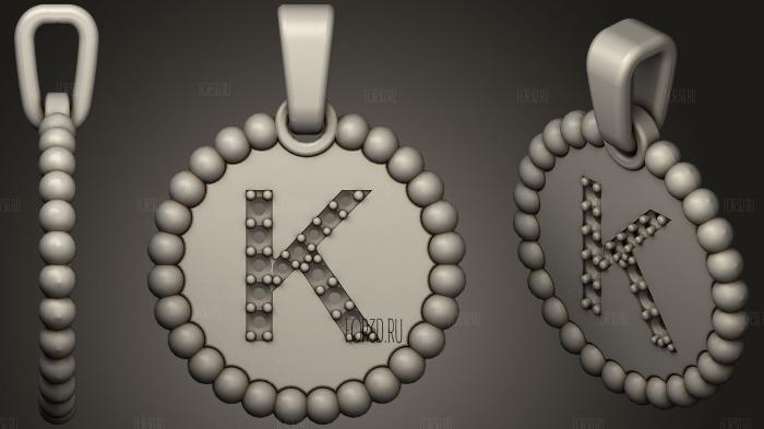 Pendant With Letter K78