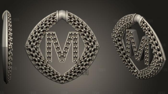 Pendant With Letter M24
