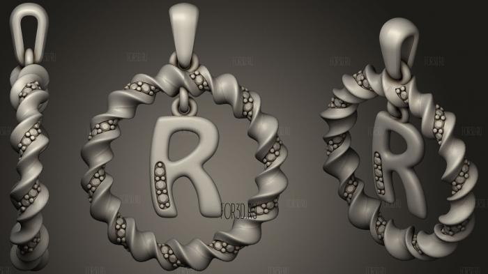 Pendant With Letter R