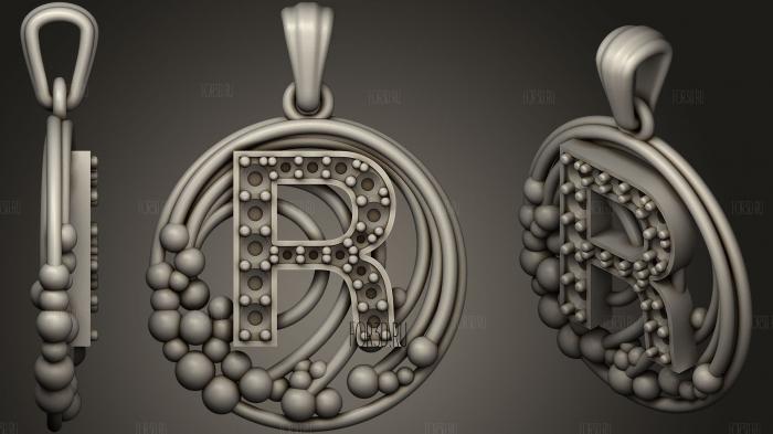 Pendant With Letter R17