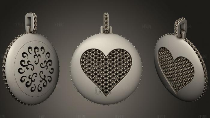 Pendant with Playing Cards 3 3d stl модель для ЧПУ