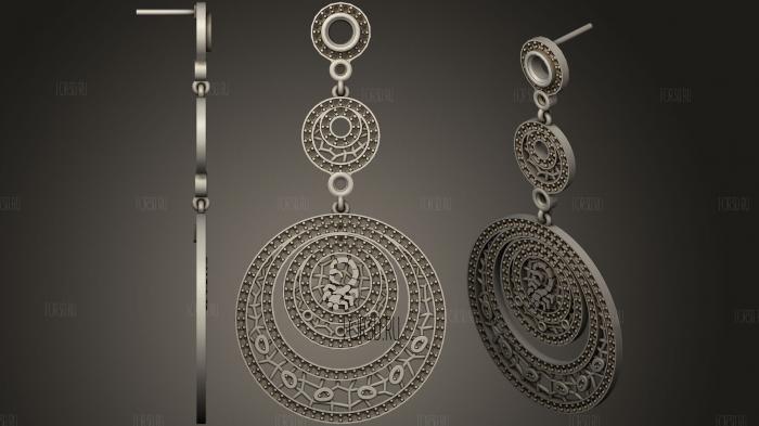 Scorpio Zodiac Earrings 3d stl модель для ЧПУ