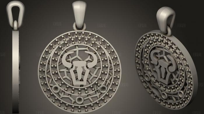 Taurus Zodiac Children Pendant