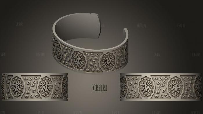 Womens Leo Zodiac Bracelet 3d stl модель для ЧПУ
