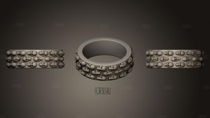 Jewelry Skulls Ring stl model for CNC