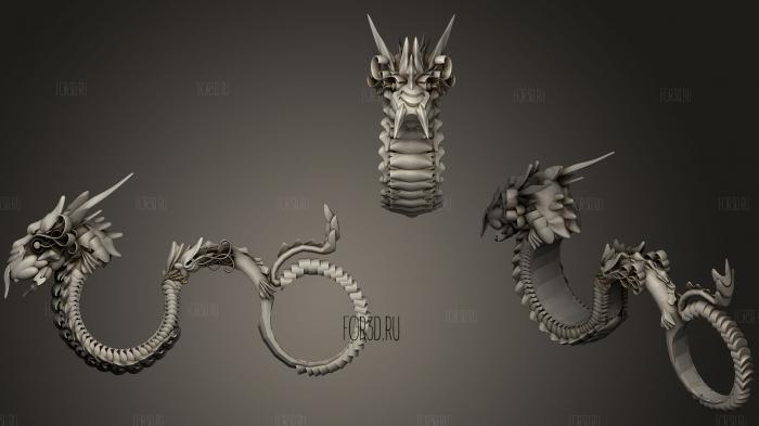 Jewelry [ Dragon stl model for CNC
