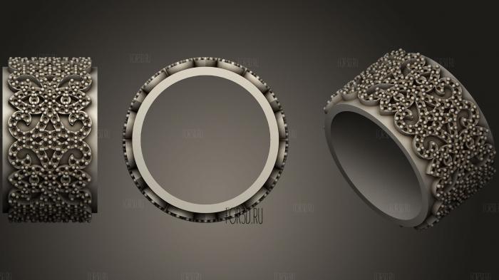 Ladies Wedding Bands With Diamonds stl model for CNC