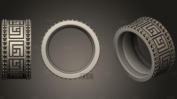 Wedding Ring With Diamonds6 stl model for CNC