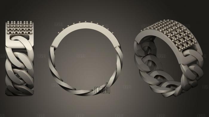 Wedding Ring With Diamonds62 3d stl модель для ЧПУ