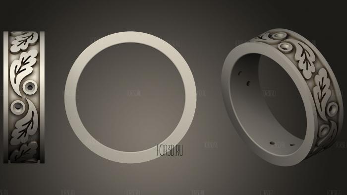 Wedding Ring With Enamel3 stl model for CNC