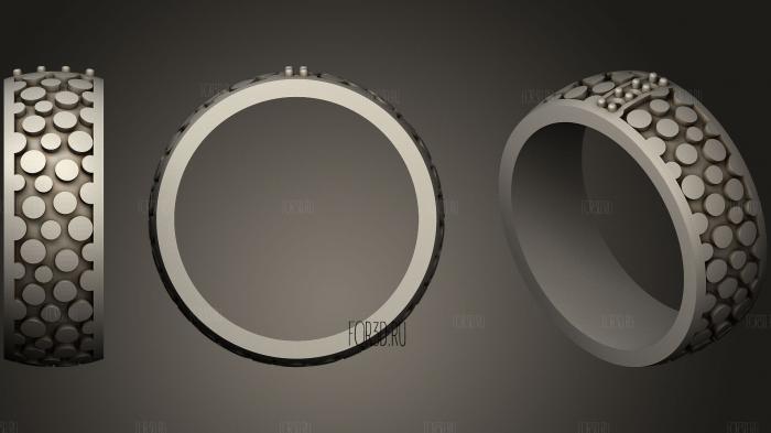 Wedding Ring With Enamel 5 stl model for CNC
