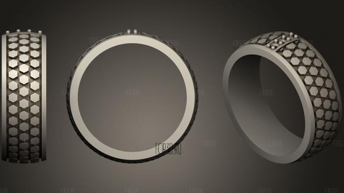 Wedding Ring With Enamel29 stl model for CNC