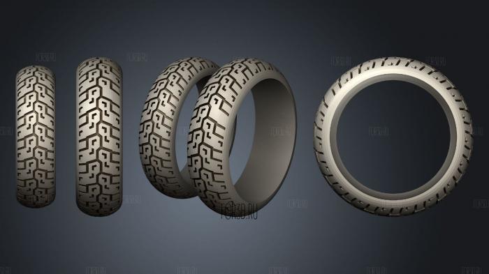 Bikers Wedding Rings stl model for CNC