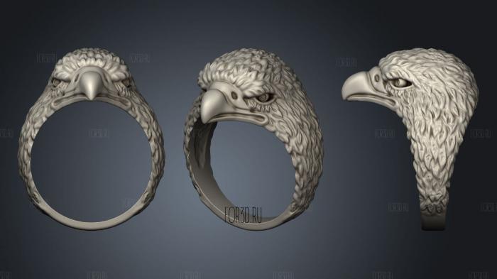 Ring eagle stl model for CNC