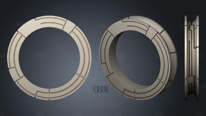Ring of Control stl model for CNC