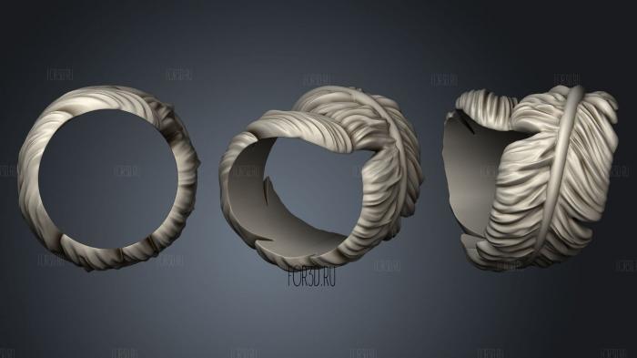 Ring of Feather Fall stl model for CNC