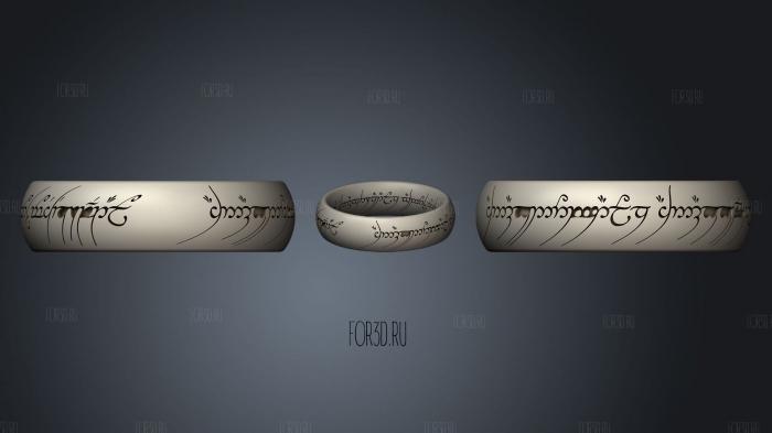 Ring with Font 3d stl модель для ЧПУ