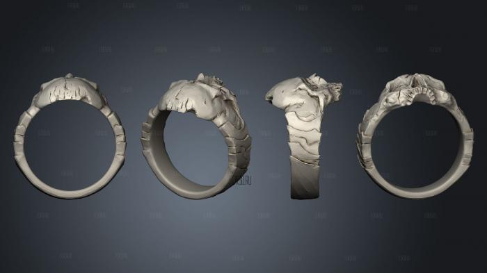 Prop Ring of the Necromancer stl model for CNC