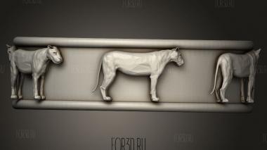 Кольцо Львицы Анеис 3d stl модель для ЧПУ