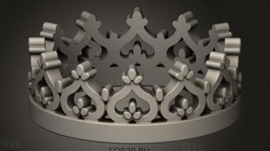 Кольцо Анеис корона 3d stl модель для ЧПУ