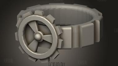 Мужское Снаряжение Aneis Steampunk Ring 3d stl модель для ЧПУ