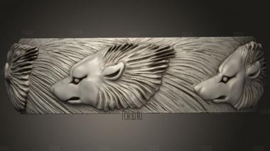 Кольцо Анеис Волчья 3d stl модель для ЧПУ