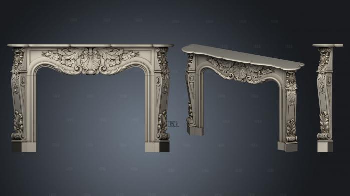 Juno fireplace stl model for CNC