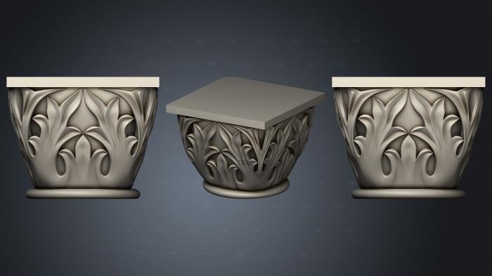 Capital and cross 3d stl for CNC