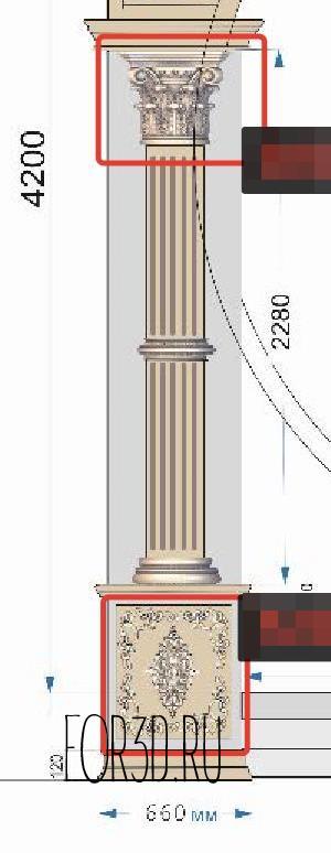 Резные детали иконостаса 3d stl модель для ЧПУ