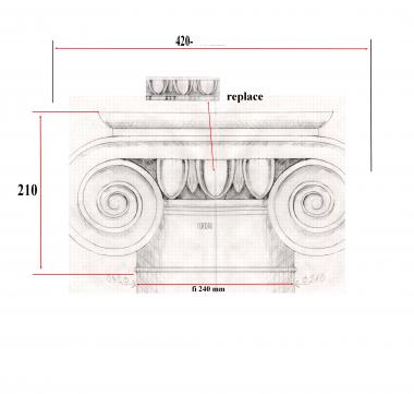 Капитель античная 3d stl модель для ЧПУ