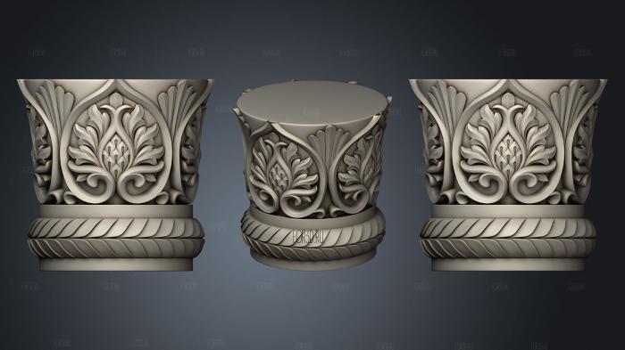 The capital is round 3d stl for CNC