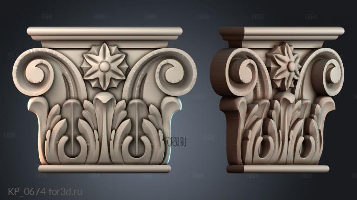 KP_0674 3d stl for CNC