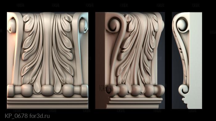 KP_0678 3d stl for CNC