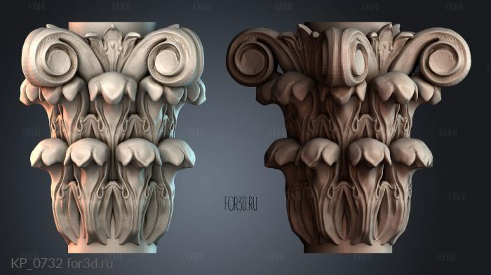 KP_0732 3d stl for CNC