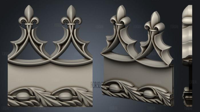 Elements in the Gothic style 3d stl for CNC
