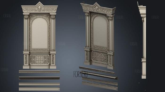 Kiot to the iconostasis of the city of Plast2 3d stl for CNC