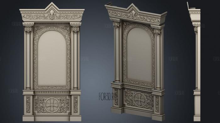 Kiot to the iconostasis of the city of Plast3 3d stl for CNC
