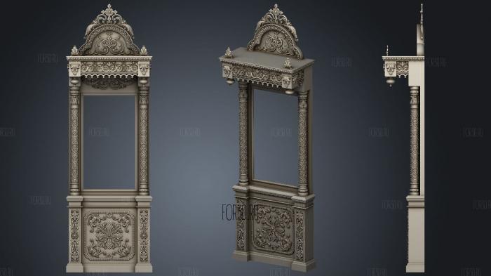 Church kiosk 3d stl for CNC