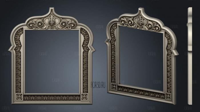 Рамка киот под икону 3d stl модель для ЧПУ