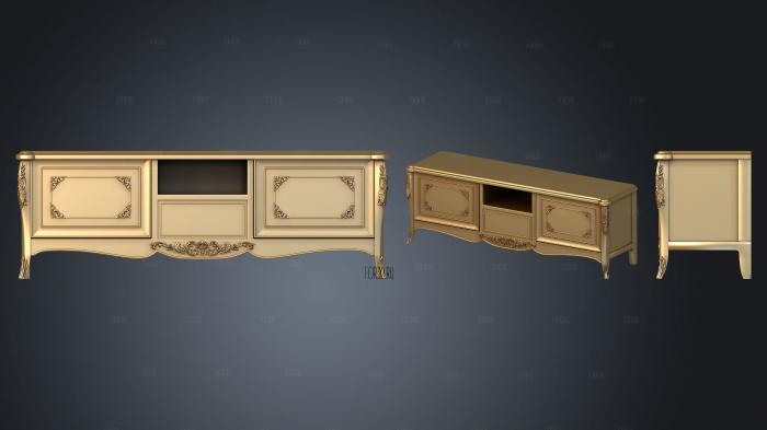 Chest of drawers and fireplace 3d stl модель для ЧПУ