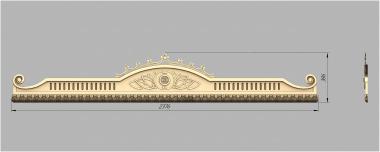 Фронтон 3d stl модель для ЧПУ