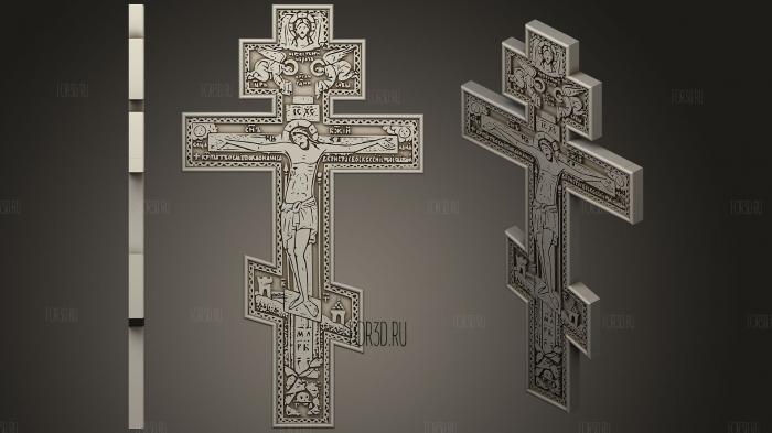 Orthodox Christian Cross stl model for CNC