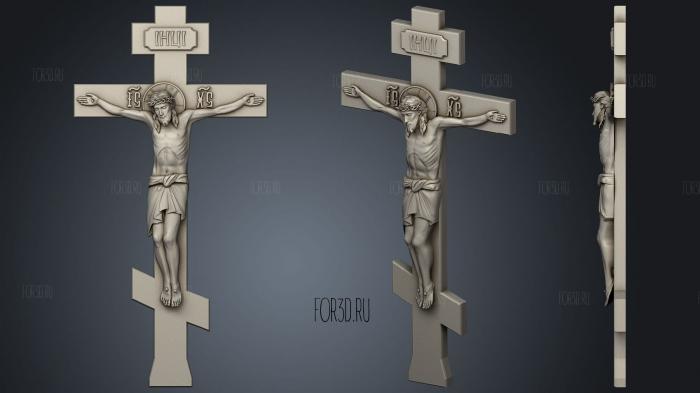Crucifixion and pommel with Jesus stl model for CNC