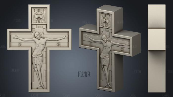Crucifix stl model for CNC