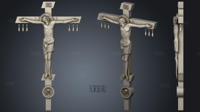 Model of the crucifixion on the rod stl model for CNC
