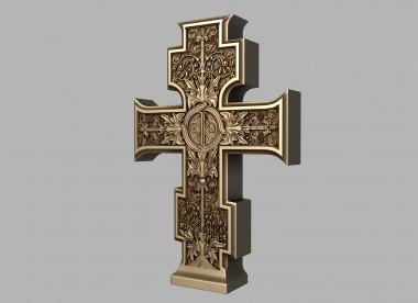 Крест ажурный большой на памятник 3d stl модель для ЧПУ
