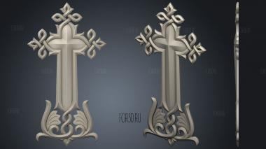 Carved cross with decoration