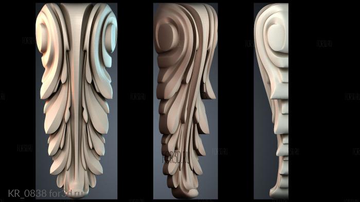 KR_0838 3d stl for CNC