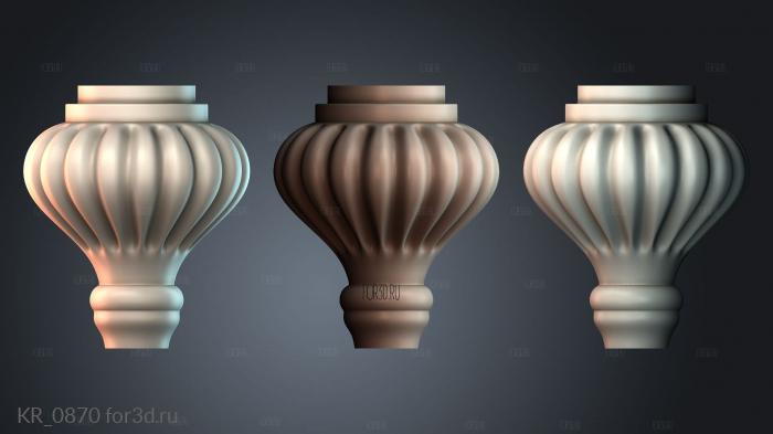 KR_0870 3d stl for CNC